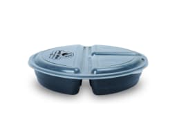 Plastic 3cp Round Meal Tray Dome with Lid 1000ml - Pack of 300 Pieces