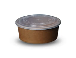 750ml Kraft Paper Bowl With Lid - Pack of 300 Pieces