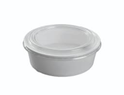 750ml White Paper Bowl with Lid - Pack of 300 Pieces