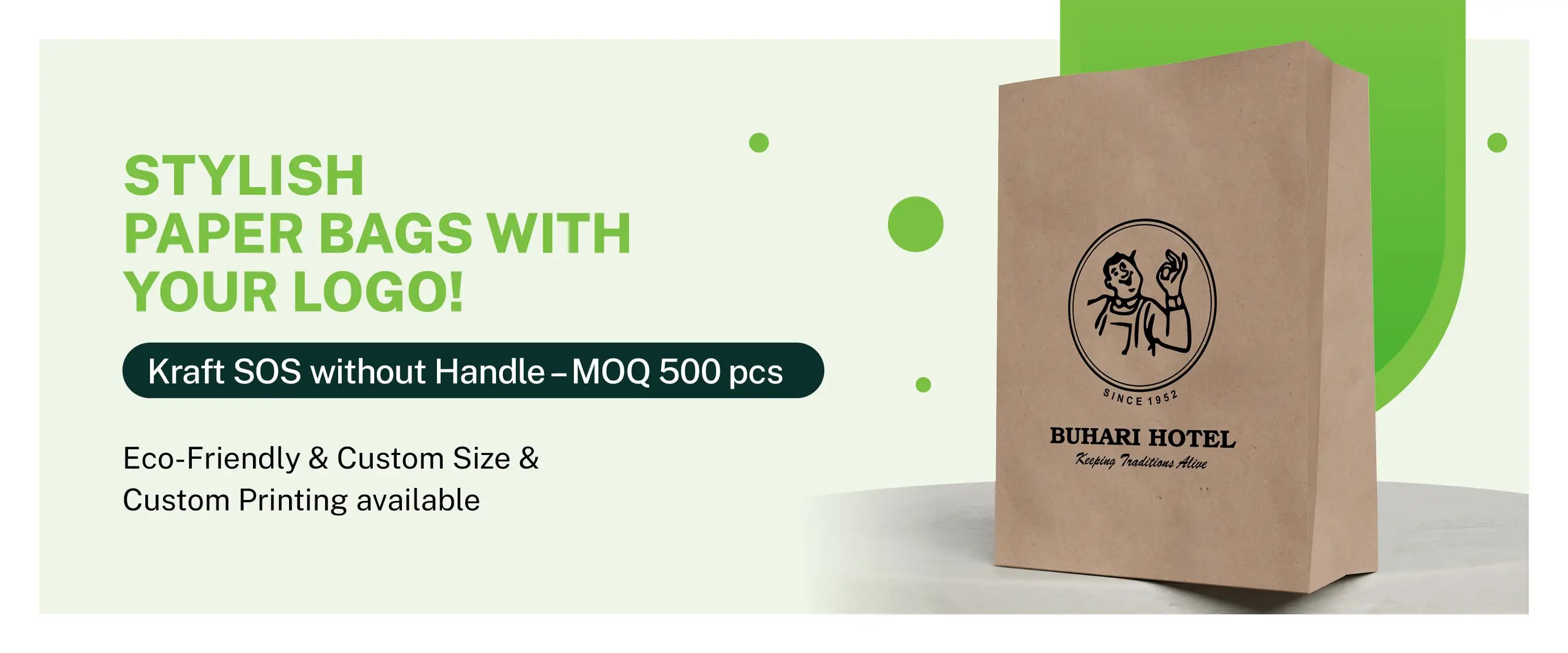 Paper bag without handle Desktop Banner