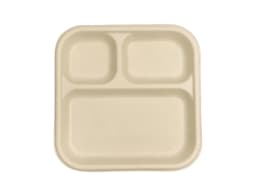 3 Compartment Disposable Meal Plate Regular – (Pack of 800 pcs)